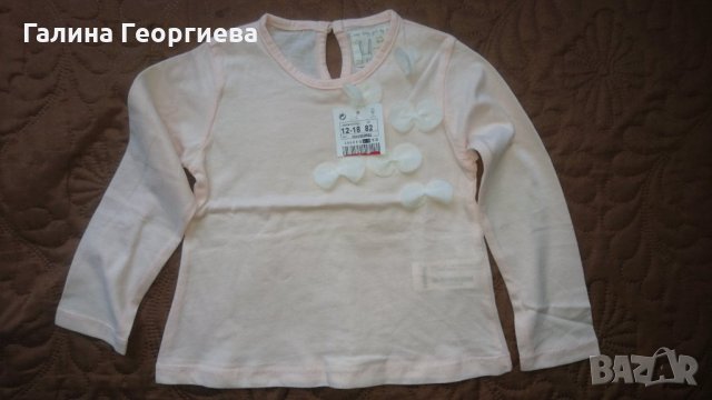 Чисто нови блузки с дълъг ръкав с етикет, снимка 2 - Детски Блузи и туники - 33953843