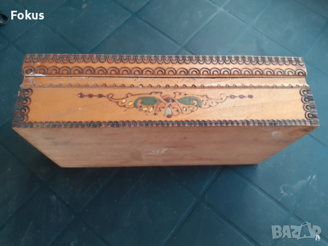 Стара дървена кутия Български воин, снимка 4 - Антикварни и старинни предмети - 53283010
