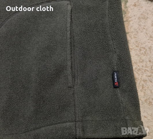 Polartec зелена блуза туризъм лов риболов бушкрафт ски , снимка 4 - Екипировка - 28006360