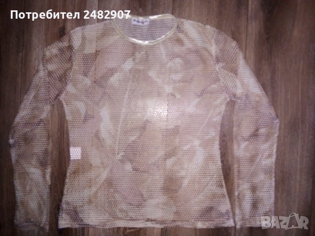 Дамска блуза - мрежа, снимка 2 - Блузи с дълъг ръкав и пуловери - 41661002