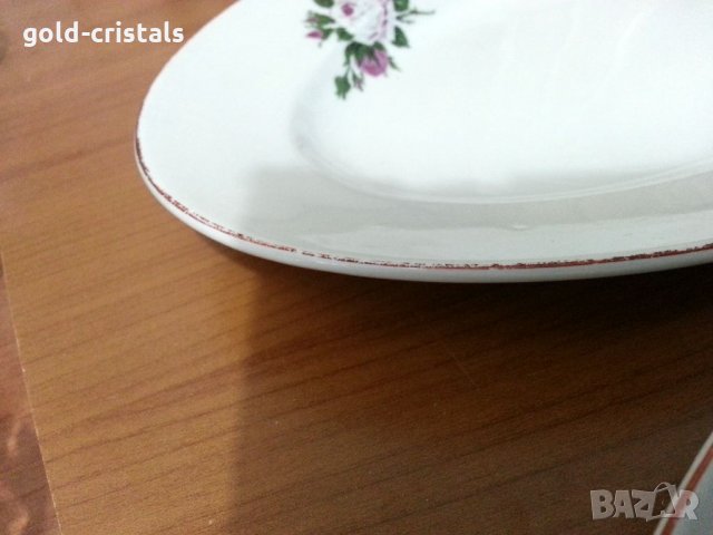 Стар български порцелан чинии елипси, снимка 6 - Антикварни и старинни предмети - 34719004