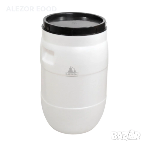 Бидон 35 л с широко гърло, бял