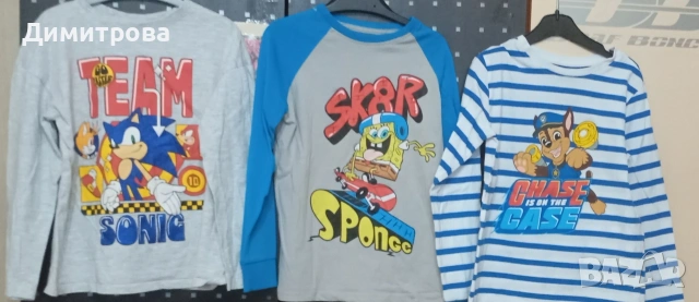 лот тънки блузки размер 122см 6бр , снимка 2 - Детски Блузи и туники - 53123678