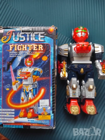 Justice Fighter - голяма играчка Робот Боец + кутия, снимка 2 - Други - 52818641