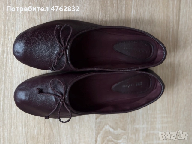 Балеринки кожа р.40 бургунди, снимка 10 - Дамски ежедневни обувки - 53808470