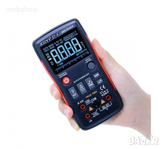 Мултицет Zoyi, със зумер ZT-X, VAC, VDC, AAC, ADC, OHM, Hz, F, °C, NCV, снимка 2 - Други инструменти - 36224910