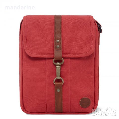 TIMBERLAND 🍊 Унисекс чанта през рамо в червено нова с етикети, снимка 3 - Чанти - 35906984
