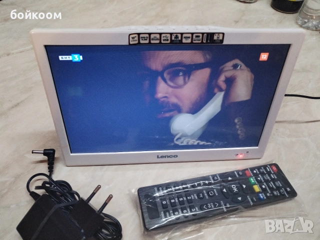 Портативен телевизор LENCO с Т2 тунер , снимка 3 - Телевизори - 53611625