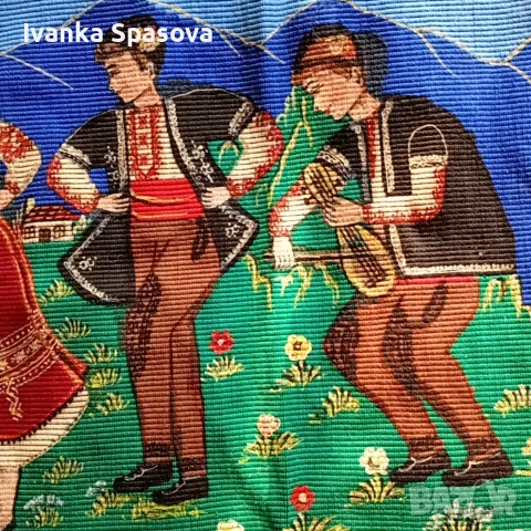 Ръчно тъкан килим, дължина 1 м, ширина 55 см, снимка 5 - Килими - 55740879