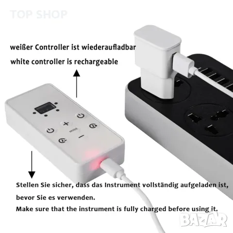 BOWKA LED Photon Therapy Mask Акумулаторна 7 в 1, снимка 3 - Маши за коса - 49106123