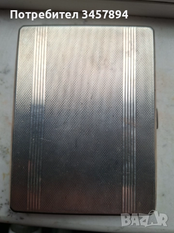 Английска Викторианска сребърна табакерер