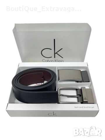 Мъжки подаръчен комплект чанта и колан Calvin Klein 046/035 !, снимка 2 - Колани - 52687566