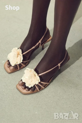 🍋 Сандали на ток на Zara , снимка 5 - Сандали - 53814993