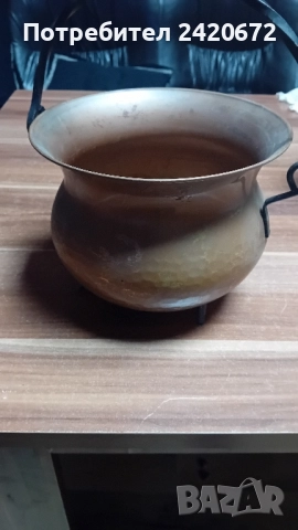 медно менче, снимка 3 - Антикварни и старинни предмети - 52219693