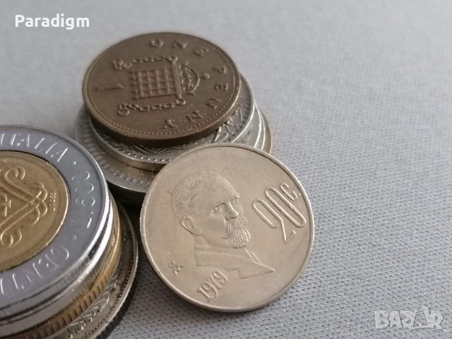 Монета - Мексико - 20 цента | 1979г., снимка 2 - Нумизматика и бонистика - 40889941
