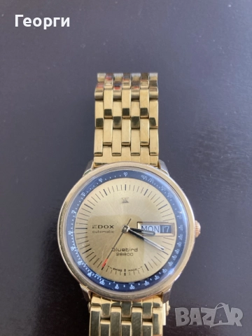 Мъжки оригинален часовник Edox, снимка 3 - Мъжки - 56315230
