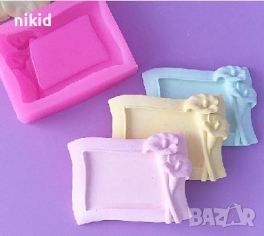 Рамка с кала силиконов молд форма фондан гипс калъп