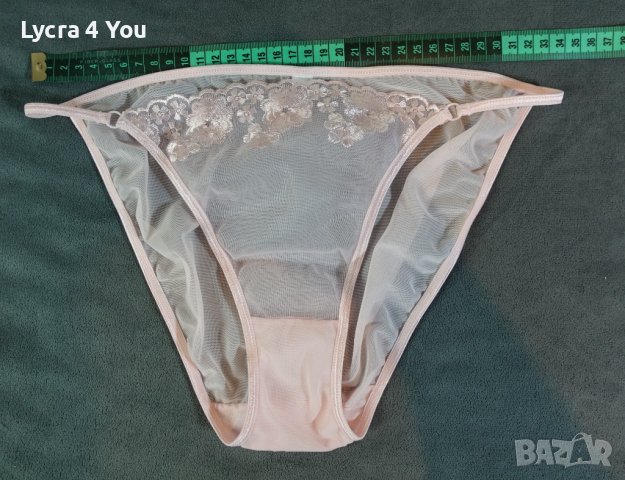 M светло-розови тюлени бикини с висока талия, снимка 5 - Бельо - 39123966