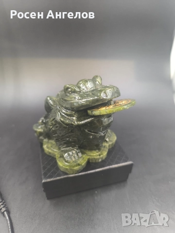 Нефритената жаба на Богатството , снимка 2 - Ръчно изработени сувенири - 52379270