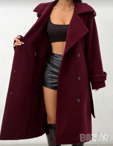Палто- цвят бордо, снимка 6 - Други - 52333506