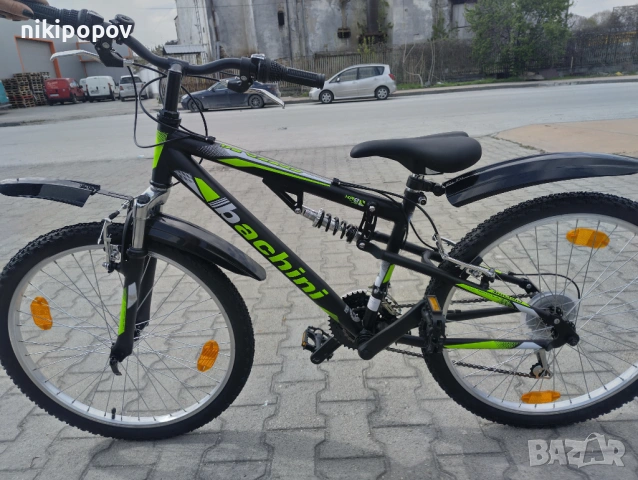 SPRINT Велосипед 24" Bachini Speed FSP черен.зелен, снимка 7 - Велосипеди - 53848760