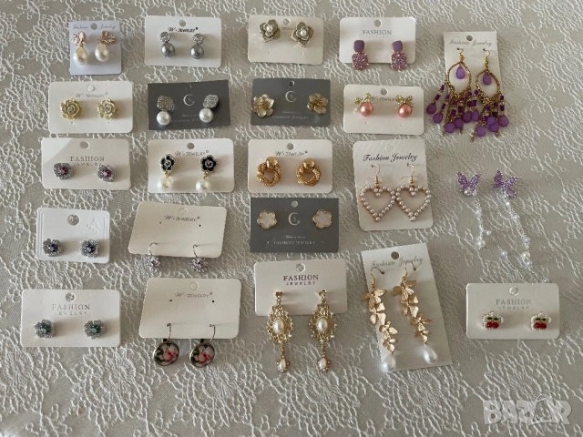 Нови обеци, колиета, пръстени, гривни на цена до 10 лв