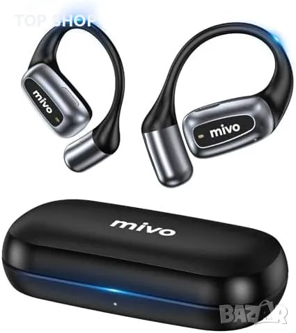 Нови M1 отворени ушни слушалки, 28 часа батерия, водоустойчиви, снимка 5 - Bluetooth слушалки - 49444335