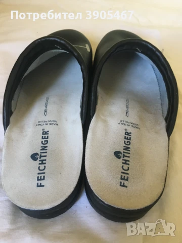 Мъжко, черно сабо, ест. кожа, MADE IN ITALI, № 45, снимка 3 - Ежедневни обувки - 50561246