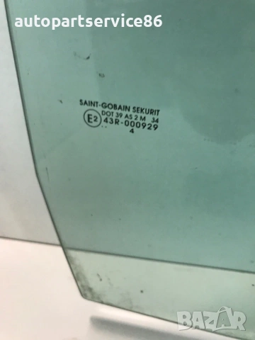 Задно дясно стъкло на прозорец за врата за Peugeot 807 (2003) 43R-000929, снимка 2 - Части - 53781013