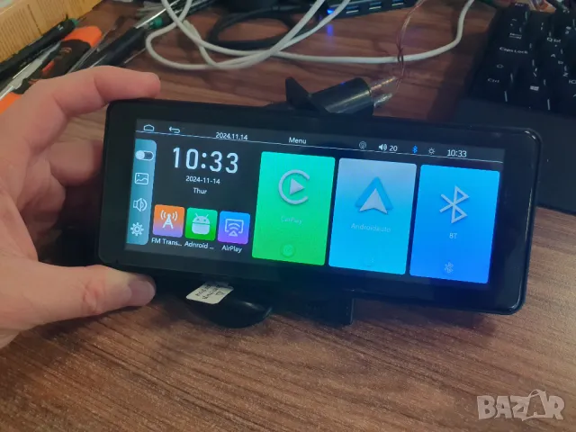 Продавам Преносим дисплей за кола 6,86-инчов екран поддържа Android Auto , Carplay, снимка 4 - Аксесоари и консумативи - 47964590