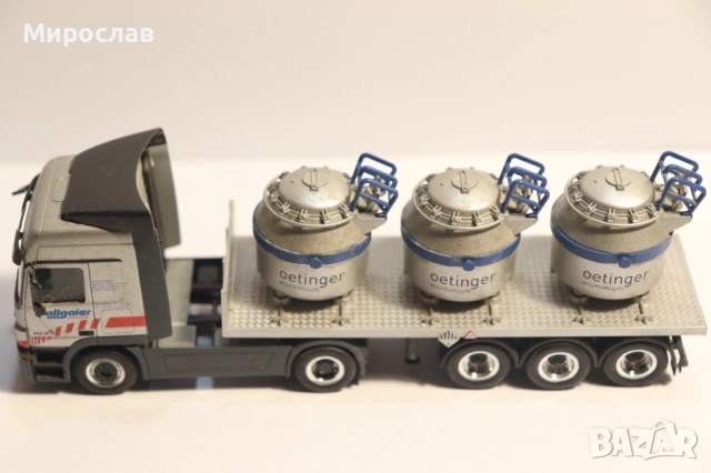 HERPA 1:87 H0 МERCEDES ACTROS КАМИОН МОДЕЛ, снимка 2 - Колекции - 52434621