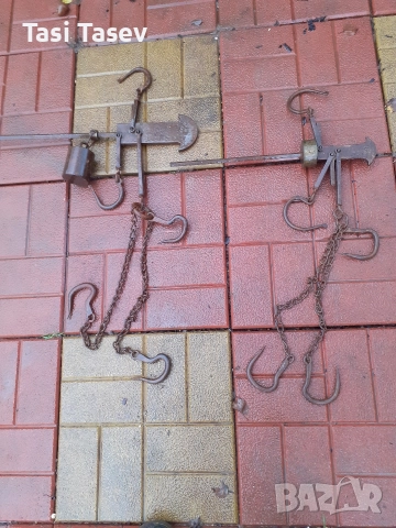 Стари кантари с топуз - 80 кг и 20 кг, снимка 6 - Антикварни и старинни предмети - 52672756