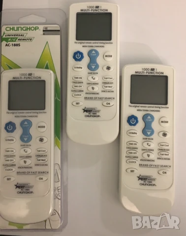 Универсално дистанционно управление за климатик CHUNGHOP AC-188S, снимка 4 - Други стоки за дома - 51415247