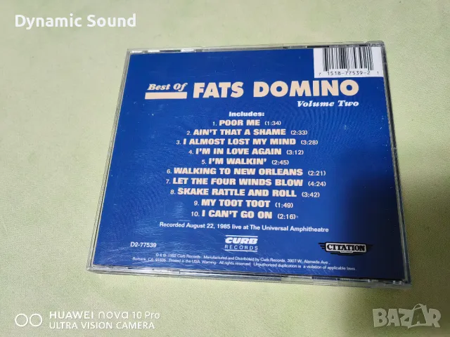 СД - FATS DOMINO - 8лв, снимка 3 - CD дискове - 47644970