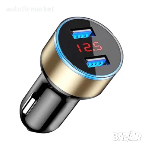 Волтметър за кола с 2бр USB изхода за зареждане – NA138