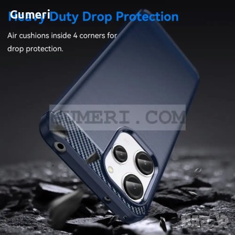 Xiaomi Poco M6 Pro  Противоударен Силиконов Гръб - Карбон, снимка 5 - Калъфи, кейсове - 42653736