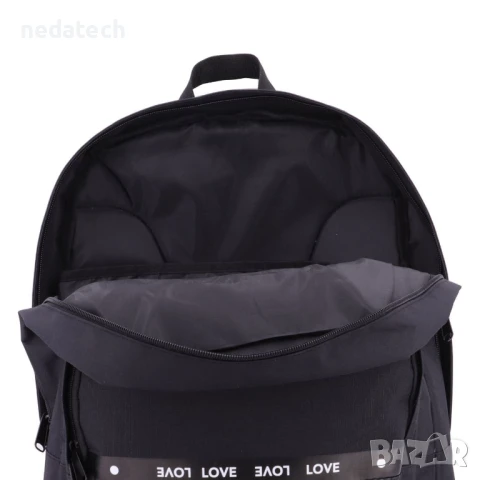 Ученическа раница My Way, Черен, 33x12x45см., снимка 3 - Ученически пособия, канцеларски материали - 51426132