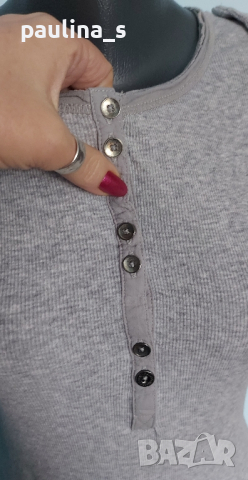 Два броя / Маркова блуза / рипс "S'Oliver" и "Pieces" / унисайз , снимка 5 - Блузи с дълъг ръкав и пуловери - 44777619