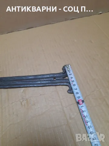 Стар Ръчно Кован Стенен Свещник., снимка 11 - Антикварни и старинни предмети - 49214565