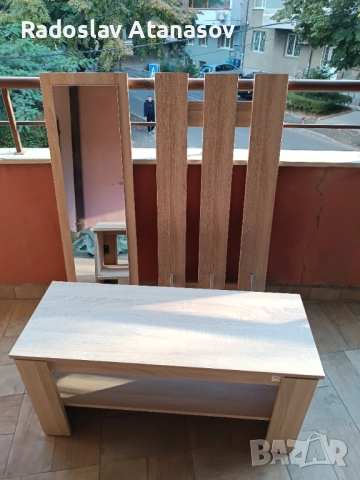 Комплект огледало ,закачалка и рафт за обувки 