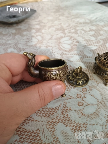 Две метални кандила, снимка 5 - Антикварни и старинни предмети - 52581799