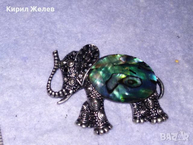 СИМПАТИЧЕН ФИГУРАЛЕН СРЕБРИСТ МЕСИНГОВ МЕДАЛЬОН СЛОНЧЕ с КРИСТАЛЧЕТА и СЕДЕФЕН ТИП УКРАСА 38650, снимка 7 - Колиета, медальони, синджири - 41682311