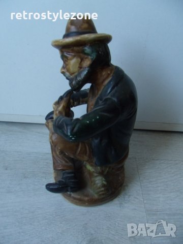 № 5994 стара порцеланова фигура   - размери - височина 19 см , основа 10 см    - неглазирана / бискв, снимка 4 - Други ценни предмети - 35853617