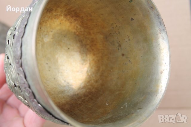 Сребърна чаша с позлата ''Потир'', снимка 16 - Антикварни и старинни предмети - 44389972