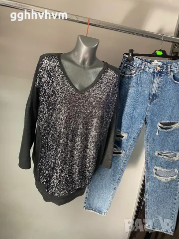Блестяща блуза ххл, снимка 4 - Блузи с дълъг ръкав и пуловери - 48826711
