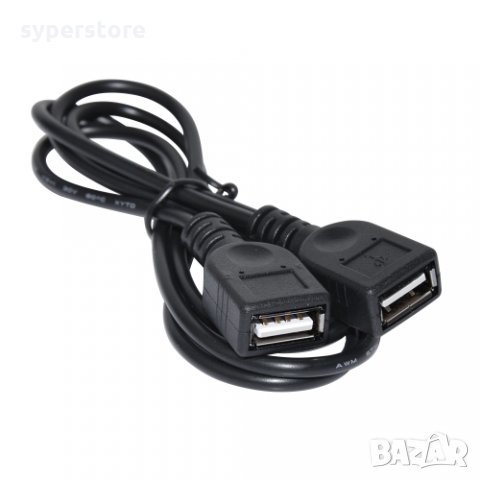 Кабел USB2.0 Женско към Женско 1m Черен Makki SS001288 Cable USB - USB F/F, снимка 3 - Кабели и адаптери - 34333562