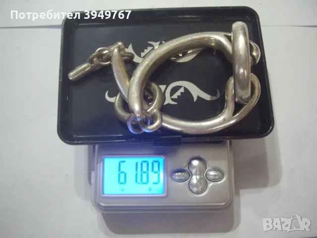 Стара ,масивна много интересна гривна., снимка 7 - Гривни - 49623149