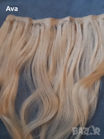 Треса Руса естествена коса 50 см, снимка 3 - Аксесоари за коса - 53003026
