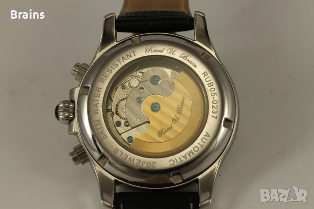 Немски Часовник RAOUL U. BRAUN Automatic 20 Jewels Лунна Фаза, снимка 8 - Мъжки - 53824787