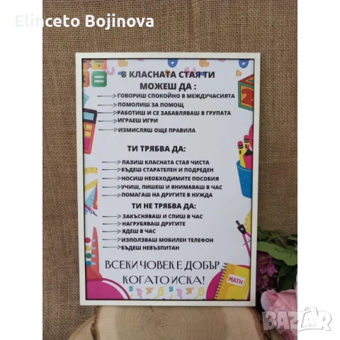 Постер правилата в тази стая , снимка 1